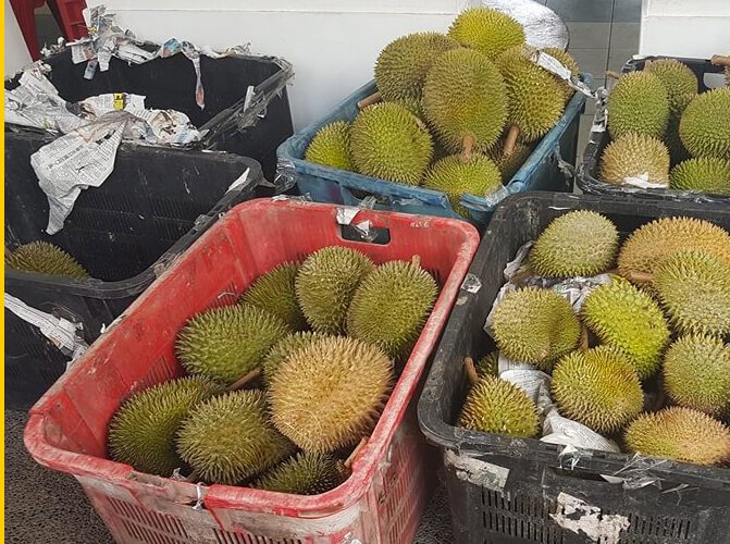 Durian sellers make it easy for customers to order the King of Fruit online